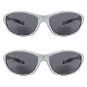 Eyekepper TR90 Frame Bifocal Sports Sunglasses Baseball Running Fishing Driving Golf Softball Hiking Sunshine Readers (Black Frame Blue Temple, 1.75)