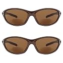 Eyekepper TR90 Frame Bifocal Sports Sunglasses Baseball Running Fishing Driving Golf Softball Hiking Sunshine Readers (Pearly Brown, 3.00)