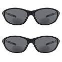 Eyekepper TR90 Frame Bifocal Sports Sunglasses Baseball Running Fishing Driving Golf Softball Hiking Sunshine Readers (Black Frame Grey Temple, 3.00)