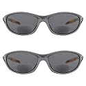 Eyekepper TR90 Frame Bifocal Sports Sunglasses Baseball Running Fishing Driving Golf Softball Hiking Sunshine Readers (Pearly Grey, 2.00)