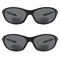 Eyekepper TR90 Frame Bifocal Sports Sunglasses Baseball Running Fishing Driving Golf Softball Hiking Sunshine Readers (Black Frame Green Temple, 2.50)
