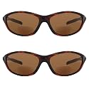 Eyekepper TR90 Frame Bifocal Sports Sunglasses Baseball Running Fishing Driving Golf Softball Hiking Sunshine Readers (Matte Tortoise, 2.00)
