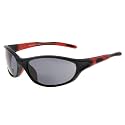Eyekepper TR90 Frame Bifocal Sports Sunglasses Baseball Running Fishing Driving Golf Softball Hiking Sunshine Readers (Black Frame Red Temple, 3.50)