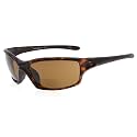 Eyekepper TR90 Frame Bifocal Sports Sunglasses Baseball Running Fishing Driving Golf Softball Hiking Readers (Matte Tortoise, 3.00)