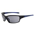 Eyekepper TR90 Frame Bifocal Sports Sunglasses Baseball Running Fishing Driving Golf Softball Hiking Readers (Black Frame Blue Temple, 1.25)