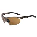 Eyekepper Bifocal Sunglasses for Women Men 2.5, Pearly Brown Rectangular
