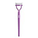 Eyelash Comb Eyebrow Brush MSQ Eyelash Separator Mascara Applicator Eyelash Definer With Comb Cover Arc Designed Cosmetic Brushes Tool (Purple)