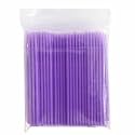 Eyelash Micro Brushes Individual Applicators 100pcs (Purple)