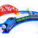 Kids Toy Train Emits Real Light Sound Track Set Battery Operated (Big Thomas)