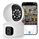 Eyetech 5MP Indoor WiFi Smart CCTV Camera for Home | Full HD | Color Night Vision | Two Way Audio | Wireless Home Security Camera with Mobile App V380 Pro (CV Dual Lens)