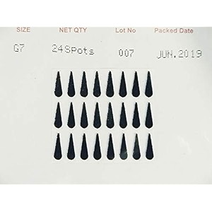 eyetex pallavi g7 black bindispack of 10 flaps