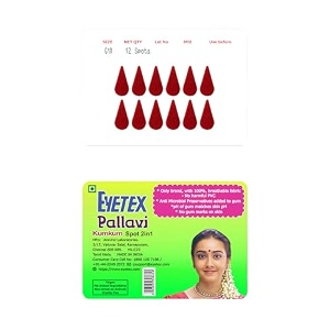 eyetex pallavi sticker bindipottugopitilakaloe vera amp papaya extractsbreathable non-irritating velvet fabricg10light maroon20 flaps