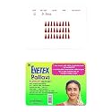 Eyetex Pallavi Sticker Bindi/Pottu|Gopi/Tilak|Aloe Vera &amp; Papaya Extracts|Breathable Non-Irritating Velvet Fabric|G6|Light Maroon|20 Flaps