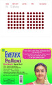Eyetex Pallavi Sticker Kumkum Forehead Maroon Bindis (Round)