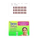 Eyetex Pallavi Sticker Bindi/Pottu|Gopi/Tilak|Aloe Vera &amp; Papaya Extracts|Breathable Non-Irritating Velvet Fabric|G12|LightMaroon|20 Flaps