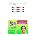 Eyetex Pallavi Sticker Bindi/Pottu|Gopi/Tilak|Aloe Vera &amp; Papaya Extracts|Breathable Non-Irritating Velvet Fabric|G2|Red|20 Flaps