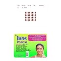 Eyetex Pallavi Sticker Bindi/Pottu|Gopi/Tilak|Aloe Vera &amp; Papaya Extracts|Breathable Non-Irritating Velvet Fabric|G5|Light Maroon|20 Flaps