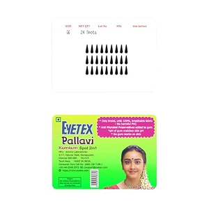 eyetex pallavi sticker bindipottugopitilakaloe vera amp papaya extractsbreathable non-irritating velvet fabricg6black20 flaps