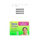 Eyetex Pallavi Sticker Bindi/Pottu|Gopi/Tilak|Aloe Vera & Papaya Extracts|Breathable Non-Irritating Velvet Fabric|G6|Black|20 Flaps