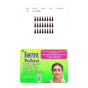 eyetex pallavi sticker bindipottugopitilakaloe vera amp papaya extractsbreathable non-irritating velvet fabricg7dark maroon20 flaps