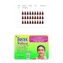 Eyetex Pallavi Sticker Bindi/Pottu|Gopi/Tilak|Aloe Vera &amp; Papaya Extracts|Breathable Non-Irritating Velvet Fabric|G1|Light Maroon|20 Flaps