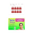 Eyetex Pallavi Sticker Bindi/Pottu|Gopi/Tilak|Aloe Vera &amp; Papaya Extracts|Breathable Non-Irritating Velvet Fabric|G10|Red|20 Flaps
