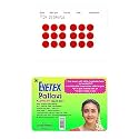 Eyetex Pallavi Sticker Bindi/Pottu|Round|Aloe Vera &amp; Papaya Extracts|Breathable Non-Irritating Velvet Fabric|P2A|Red|20 Flaps