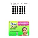 Eyetex Pallavi Sticker Kumkum (Round), P3 - Black, 20 Flaps,
