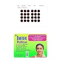 Eyetex Pallavi Sticker Kumkum (Round), P3A - Dark Maroon, 20 Flaps,