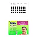 Eyetex Pallavi Sticker Kumkum (Round), P4A - Black, 20 Flaps,