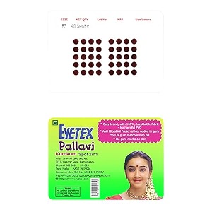eyetex pallavi sticker bindipotturoundaloe vera amp papaya extractsbreathable non-irritating velvet fabricp5dark maroon20 flaps
