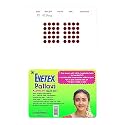 Eyetex Pallavi Sticker Kumkum (Round), P5 - Maroon, 20 Flaps,