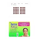 Eyetex Pallavi Sticker Bindi/Pottu|Round|Aloe Vera &amp; Papaya Extracts|Breathable Non-Irritating Velvet Fabric|P5|Light Maroon|20 Flaps