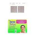 Eyetex Pallavi Sticker Kumkum (Round), P6 - Light Maroon, 20 Flaps, Only Brand with 100% Breathable Fabric, No Harmful PVC, Skin Neutral pH, Does not Irritate Skin, Pack of 1