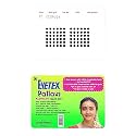 Eyetex Pallavi Sticker Kumkum (Round), P7 - Black, 20 Flaps, Only Brand with 100% Breathable Fabric, No Harmful PVC, Skin Neutral pH, Does not Irritate Skin, Pack of 1