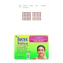 Eyetex Pallavi Sticker Bindi/Pottu|Round|Aloe Vera &amp; Papaya Extracts|Breathable Non-Irritating Velvet Fabric|P7|Red|20 Flaps
