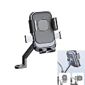 EYUVAA Universal Motorcycle Mobile Phone Holder | 360° Rotatable, Shockproof &amp; Anti-Slip Handlebar Mount | One-Hand Quick Release for 4.7”-7” Smartphones Holder for Bikes &amp; Scooters (XY-089)