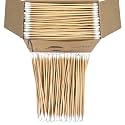Eyxformula 200/400 Pcs Gun Cleaning Swabs with Double Pointed Tips, 6 Inch Sturdy Bamboo Sticks, Lint Free Long Cotton Swabs for Firearm Maintenance, Precision Cleaning Pistol, Rifle, Handgun, Shotgun