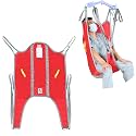 EZ Assistive Toileting Lift Sling with High Back, Universal Patient Lift Sling with Divided Leg U-Sling for Transfer, Sitting & Commode Use, 500lbs(Large)