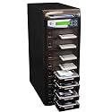 EZ Dupe 1 to 7 SSD HDD Hard Drive Duplicator - 18GB/Min - Standalone Copier and Sanitizer/Eraser for Multiple SATA 3.5 Disk &amp; 2.5 Solid State Drives at Copy Speed up to 300MB/Sec (H07PROHEB)