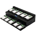 EZ Dupe 1 to 9 Flatbed SATA Hard Drive Duplicator - HD Cyclone 600 Open Platform 3.5" 2.5" HDD/SSD Cloner Copier &amp; DOD Eraser (36GB/Min)