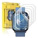 EZ-GLAZ 4 Pack for Apple Watch Series 7 8 9 Screen Protector 41mm