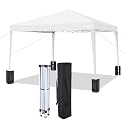 Ez Pop Up Canopy Tent, Commercial Instant Shelter, Outdoor Tent Waterproof, Height Adjustable, Carrying Bag with Wheels for Camping, Parties, Sports 10x10