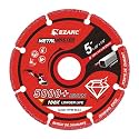 EZARC Diamond Cutting Wheel 5'' x 7/8 Inch for Metal, Cut Off Wheel with 5000+ Cuts on Rebar, Steel, Iron and INOX