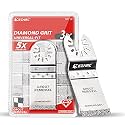 EZARC Diamond Oscillating Saw Blades for Grout and Mortar, 3-Pack