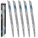 EZARC Reciprocating Saw Blades, 12-Inch 6TPI for Wood Pruning, 5-Pack