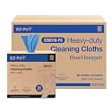 EZbrnd Heavy-Duty Cleaning Cloths Towels, Pop Up Box, Blue Shop Towels, 80 Sheets x 8 boxes [X80]