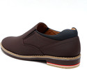 EZBRO Brown Slip On Loafers for Men