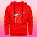 EZCLOTHING Men Full Sleeve Printed Hooded Sweatshirt