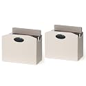 EZDeco Magazine Holder Foldable Magazine Rack Floor PU Leather File Holder Newspaper Book Storage Magazine Basket Document File Folder Organizer for Office Home (Off-White-2)